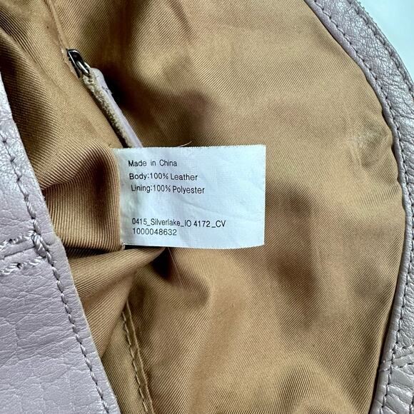 The Sak Women's Light Mauve Leather Silverlake Studded Crossbody Bag Purse - Picture 6 of 13